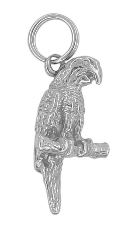 Antique Jewelry Mall Charm Necklaces Parrot on a Perch Charm in 14 Karat Gold Antique Jewelry Mall Charm Necklaces Parrot on a Perch Charm in 14 Karat Gold