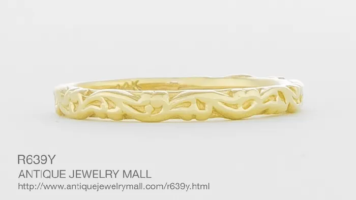 Antique Jewelry Mall Rings Yellow Gold Art Deco Antique Scrolls Wedding Band Antique Jewelry Mall Rings Yellow Gold Art Deco Antique Scrolls Wedding Band