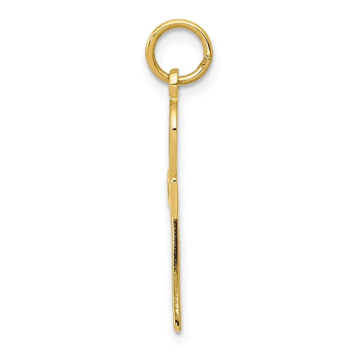 Charm Necklaces 14k Yellow Gold 12 mm Ankh Cross Charm 093 grams Qgold Charm Necklaces 14k Yellow Gold 12 mm Ankh Cross Charm 093 grams Qgold