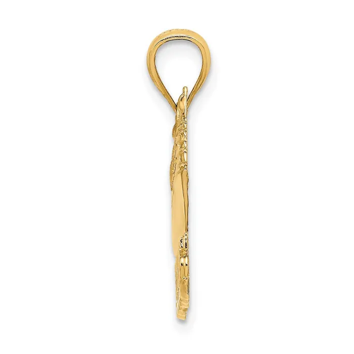 Charm Necklaces 14k Yellow Gold 317 mm ST THOMAS Cruise Ship Charm 347 grams Qgold Charm Necklaces 14k Yellow Gold 317 mm ST THOMAS Cruise Ship Charm 347 grams Qgold