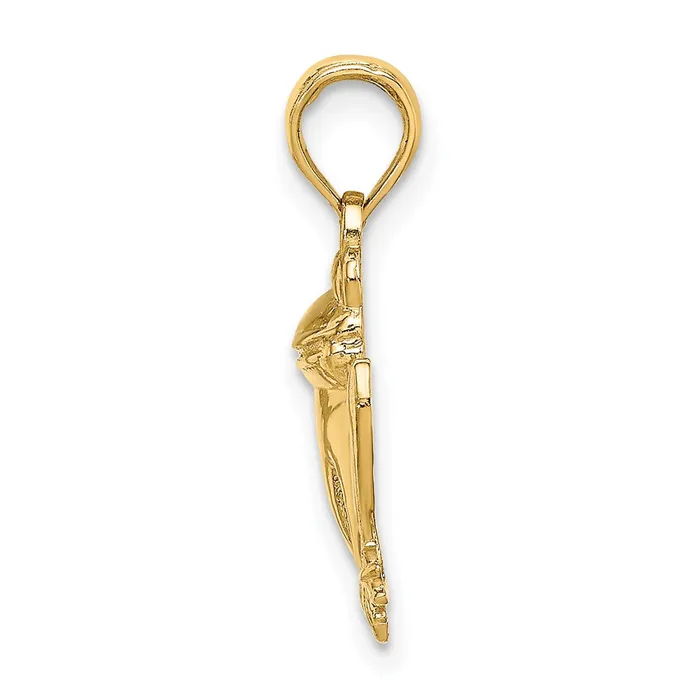 Charm Necklaces Qgold 10k Yellow Gold 2085 mm Textured Sitting Frog Charm 111 grams Charm Necklaces Qgold 10k Yellow Gold 2085 mm Textured Sitting Frog Charm 111 grams