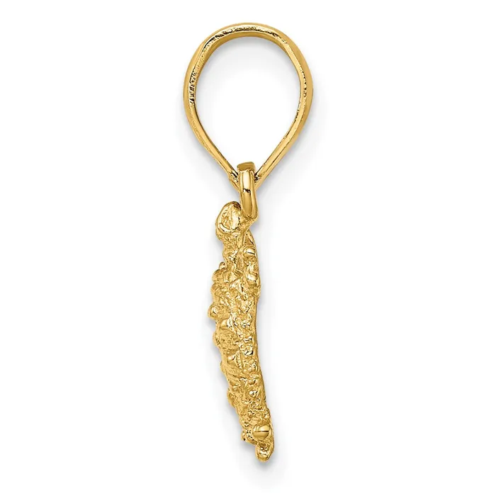 Charm Necklaces Qgold 10k Yellow Gold 78 mm 2D Land Turtle Charm 052 grams Charm Necklaces Qgold 10k Yellow Gold 78 mm 2D Land Turtle Charm 052 grams