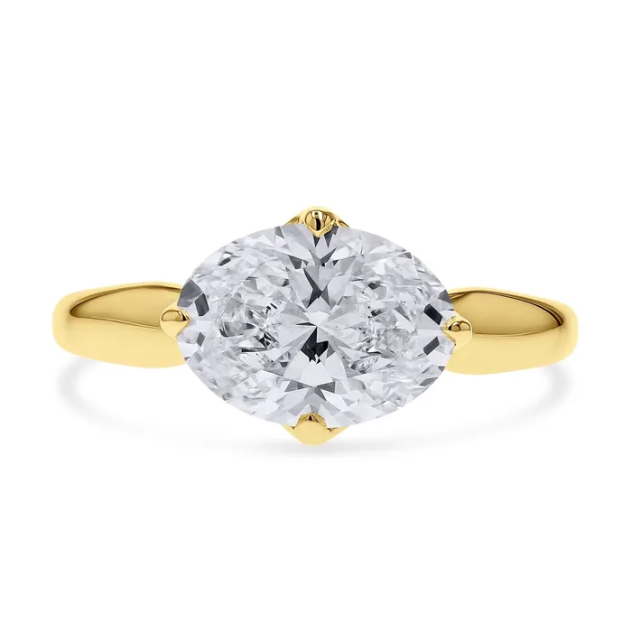 Clarity Diamond Rings Clarity Diamond EastWest Set Oval Solitaire Engagement Ring Clarity Diamond Rings Clarity Diamond EastWest Set Oval Solitaire Engagement Ring