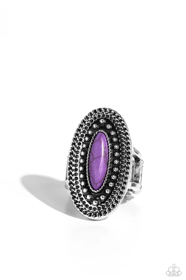 Desert Declaration Purple Stone Silver Ring Paparazzi Paparazzi Accessories Rings Desert Declaration Purple Stone Silver Ring Paparazzi Paparazzi Accessories Rings