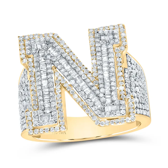 GND 1 58CtwDia P1 Initial N Mens Ring 1154 grams Rings