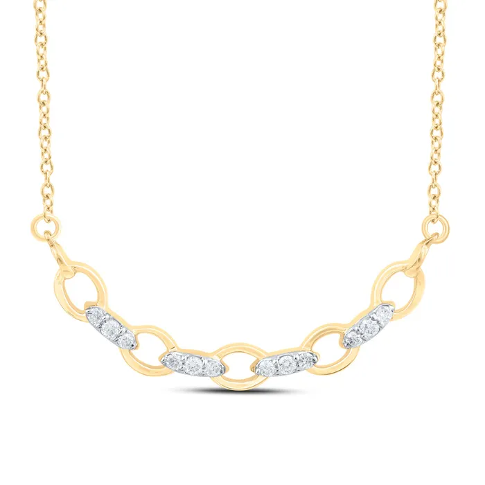 GND 10Kt Gold 112 CtwDia Cn Fashion Necklace18 Inch Necklaces