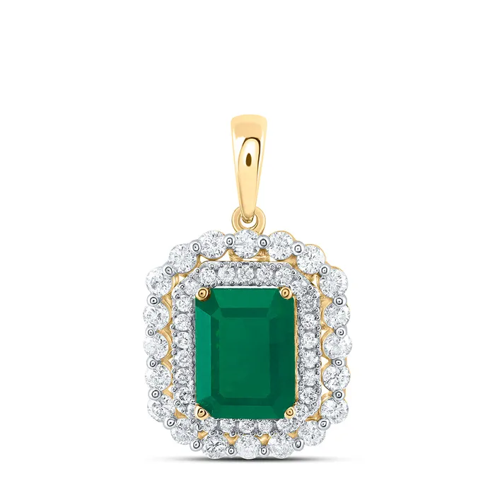 GND 14Kt Gold 12CtwDia Ana M 8 X 6 Mm EmEm Nat Gem Pendant PreStyled Sets GND 14Kt Gold 12CtwDia Ana M 8 X 6 Mm EmEm Nat Gem Pendant PreStyled Sets