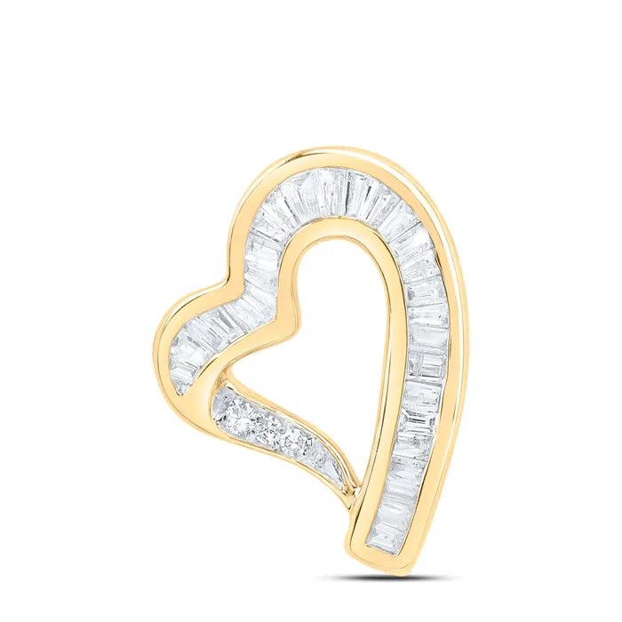 GND Necklaces 10Kt Gold 15CtwDia Nk Gift Heart Pendant
