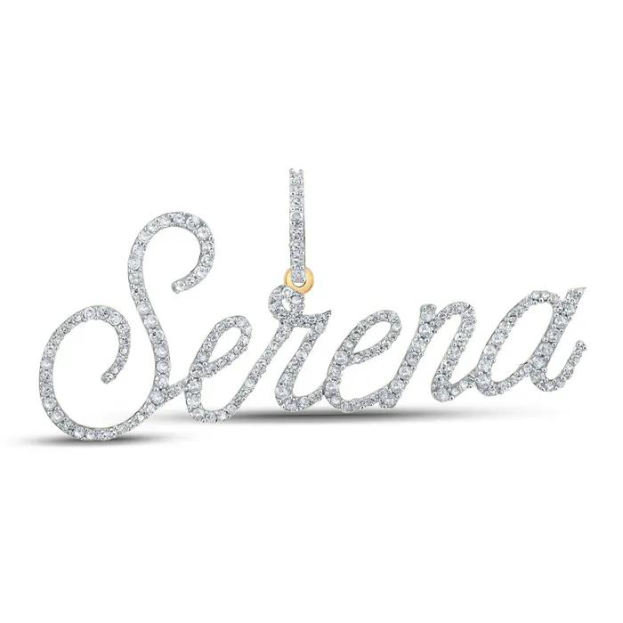 GND Necklaces 10Kt Yellow Gold 34CtwDia P1 Serena Initial Pendant 27 grams GND Necklaces 10Kt Yellow Gold 34CtwDia P1 Serena Initial Pendant 27 grams