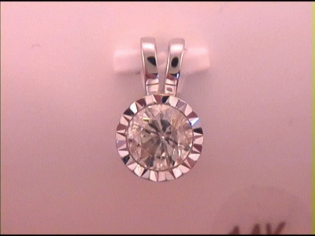GND Necklaces 14Kt White Gold 1CtwDia Nk Fashion Pendant 13 grams