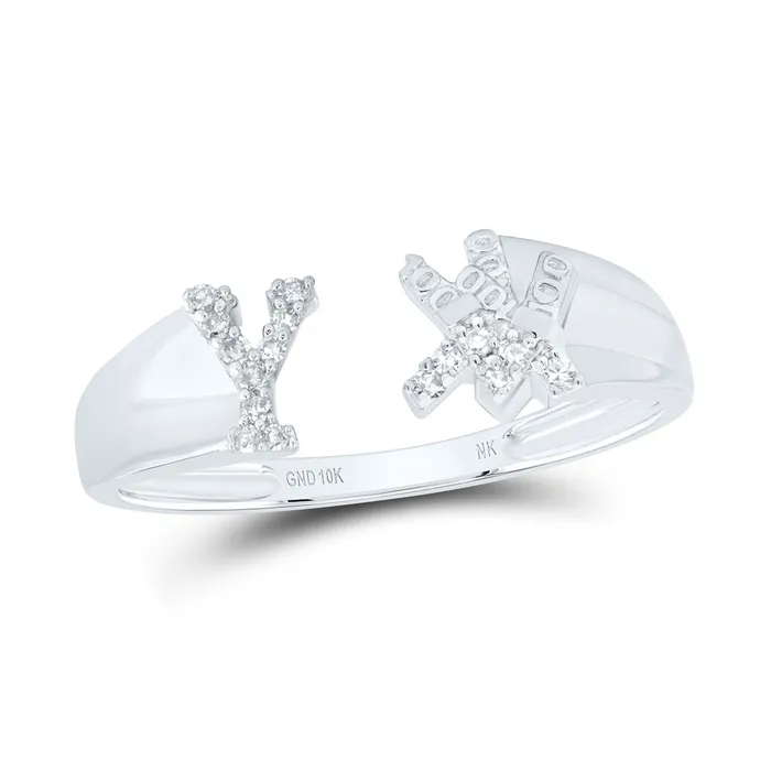 GND Rings 112CtwNat Dia Nk Gift Initial Y Ladies Ring 179 grams