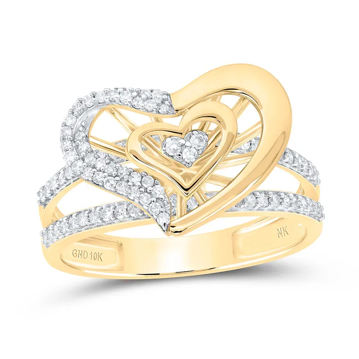 GND Rings 13CtwDia Nk Gift Heart Ring 325 grams