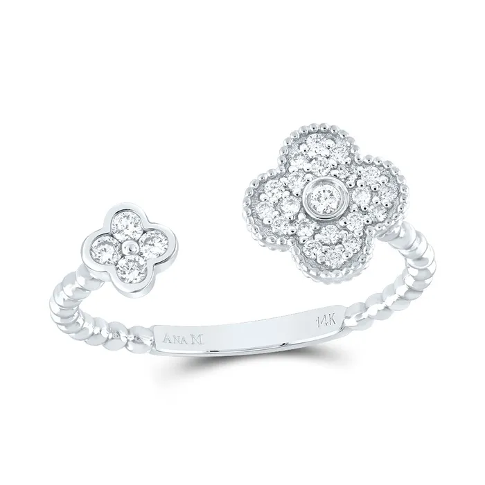 GND Rings 15CtwDia Ana M Fashion Clover Ring 143 grams