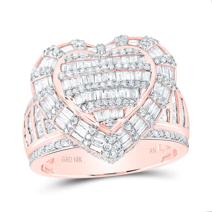GND Rings 1 78Ctw Nat Dia Nk Fashion Heart Ring 719 grams