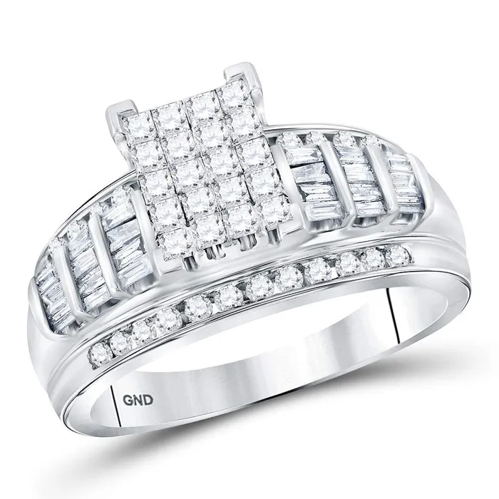 GND Rings 10Kt White Gold 1 CtDia Cindy Ring Size65 513 grams