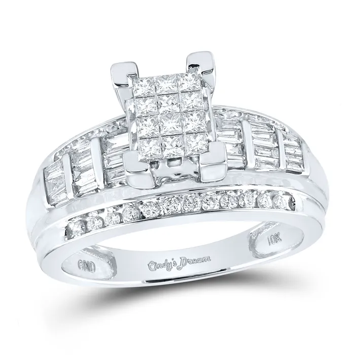 GND Rings 10Kt White Gold 78CtDia Cindy Ring S5 53 grams