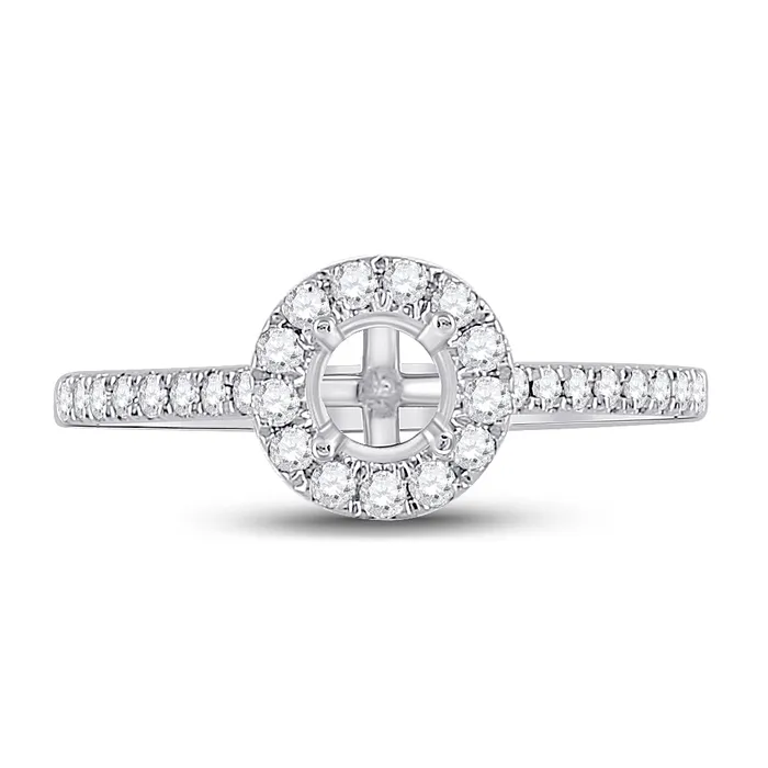 GND Rings 14Kt White Gold 13CtwDia Ana M Sm 12CtCrd Bridal Ring 257 grams GND Rings 14Kt White Gold 13CtwDia Ana M Sm 12CtCrd Bridal Ring 257 grams