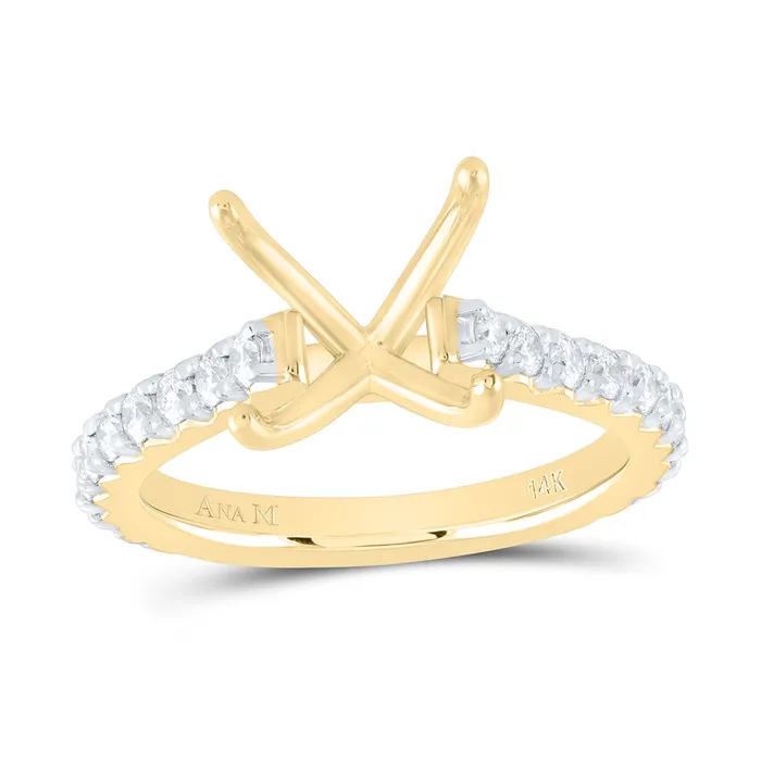 GND Rings 58CtwNat Dia Ana M 3CtCpc SemiMount No Halo Engagement Ring 417 grams GND Rings 58CtwNat Dia Ana M 3CtCpc SemiMount No Halo Engagement Ring 417 grams
