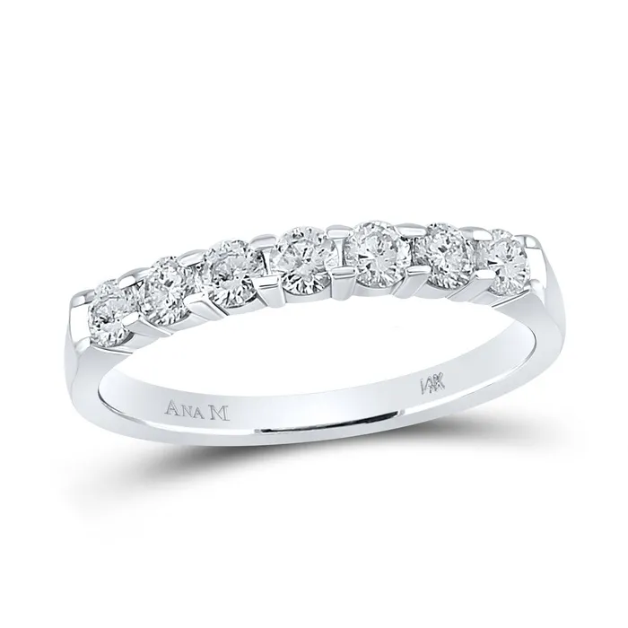 GND Rings Gold Band Wedding Band 12 Cttw Round Natural Diamond Womens 233 grams GND Rings Gold Band Wedding Band 12 Cttw Round Natural Diamond Womens 233 grams