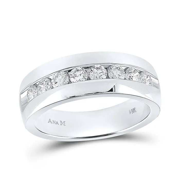 GND Rings Gold Band Wedding Ring 1 Cttw Round Natural Diamond Mens 1086 grams GND Rings Gold Band Wedding Ring 1 Cttw Round Natural Diamond Mens 1086 grams