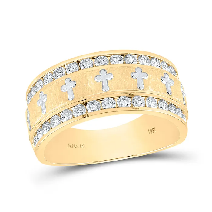 GND Rings Gold Band Wedding Ring 1 Cttw Round Natural Diamond Mens 992 grams GND Rings Gold Band Wedding Ring 1 Cttw Round Natural Diamond Mens 992 grams