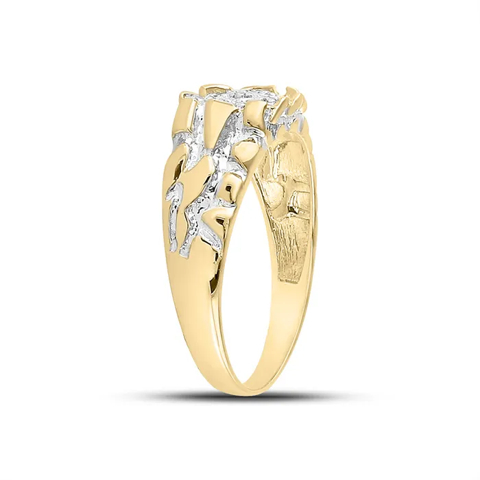 GND Sterling Silver Mens Round Diamond Cluster Ring 120 Cttw 258 grams Rings GND Sterling Silver Mens Round Diamond Cluster Ring 120 Cttw 258 grams Rings
