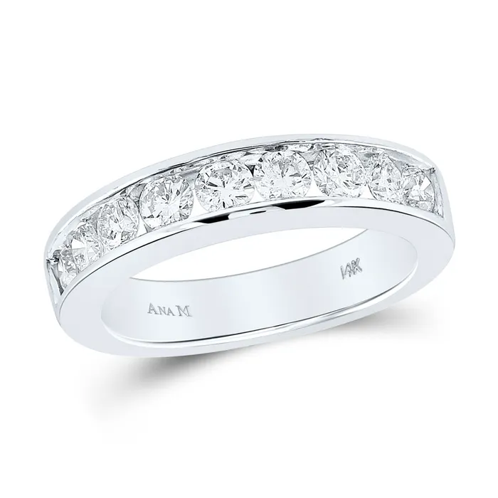 Gold Band Wedding Band 1 Cttw Round Natural Diamond Womens 546 grams GND Rings Gold Band Wedding Band 1 Cttw Round Natural Diamond Womens 546 grams GND Rings
