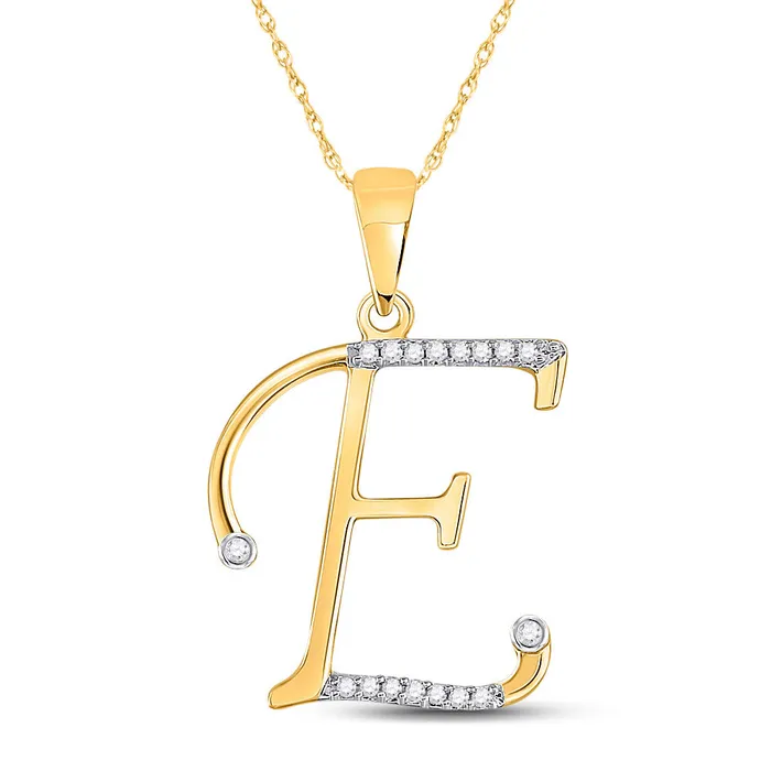 Gold E Initial Letter Pendant 112 Cttw Round Natural Diamond Womens 129 grams GND Necklaces Gold E Initial Letter Pendant 112 Cttw Round Natural Diamond Womens 129 grams GND Necklaces