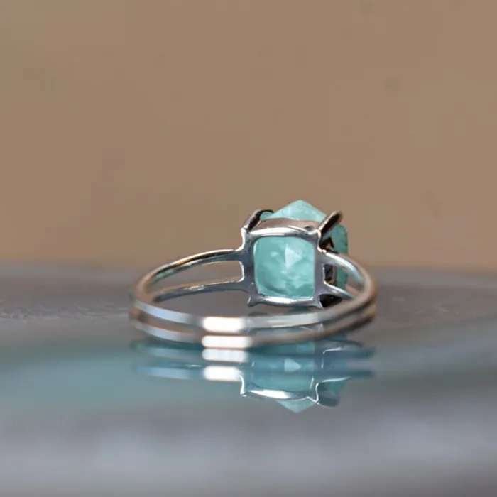 JSL Rings Hexagon Amazonite Ring