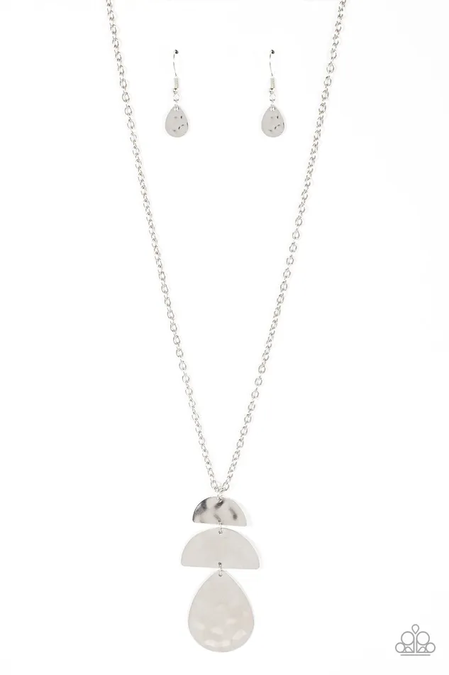 Mayan Mystery Silver Crescent Brushed Plate Long Necklace Paparazzi Paparazzi Accessories Necklaces Mayan Mystery Silver Crescent Brushed Plate Long Necklace Paparazzi Paparazzi Accessories Necklaces