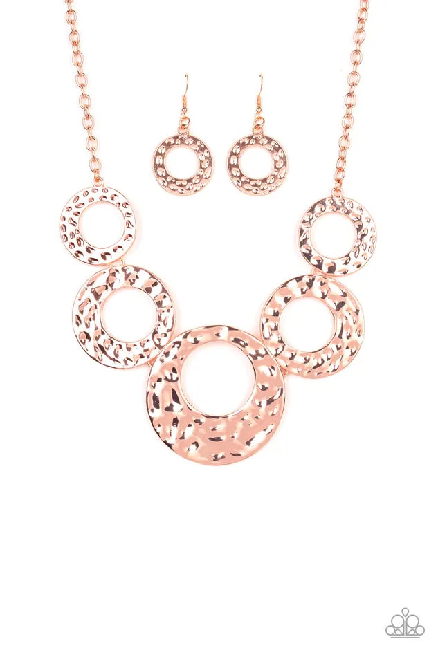 Mildly Metro Paparazzi Copper Hammered Circle Necklace Paparazzi Accessories Necklaces Mildly Metro Paparazzi Copper Hammered Circle Necklace Paparazzi Accessories Necklaces