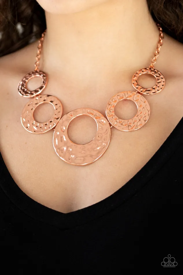 Mildly Metro Paparazzi Copper Hammered Circle Necklace Paparazzi Accessories Necklaces Mildly Metro Paparazzi Copper Hammered Circle Necklace Paparazzi Accessories Necklaces