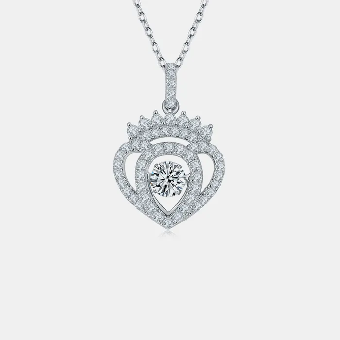 Moissanite 925 Sterling Silver Necklace Trendsi Necklaces