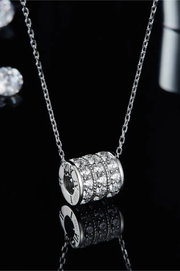 Moissanite 925 Sterling Silver Necklace Trendsi Necklaces