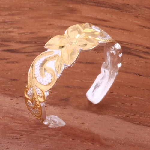 Nakoa 6mm Hawaiian Scroll Cut Out Edge Toe Ring Rings Nakoa 6mm Hawaiian Scroll Cut Out Edge Toe Ring Rings