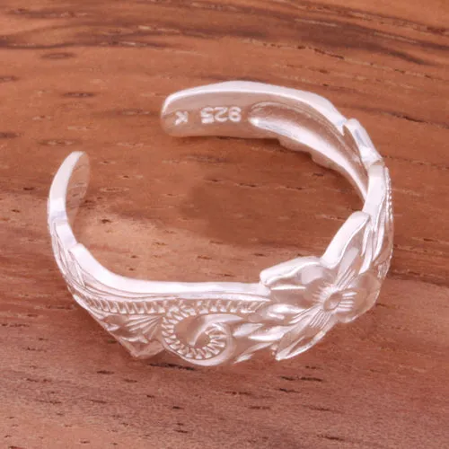 Nakoa 6mm Hawaiian Scroll Cut Out Edge Toe Ring Rings Nakoa 6mm Hawaiian Scroll Cut Out Edge Toe Ring Rings
