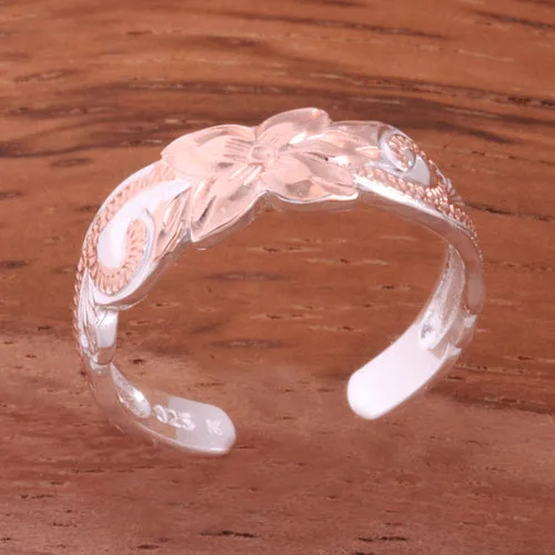 Nakoa 6mm Hawaiian Scroll Cut Out Edge Toe Ring Rings Nakoa 6mm Hawaiian Scroll Cut Out Edge Toe Ring Rings