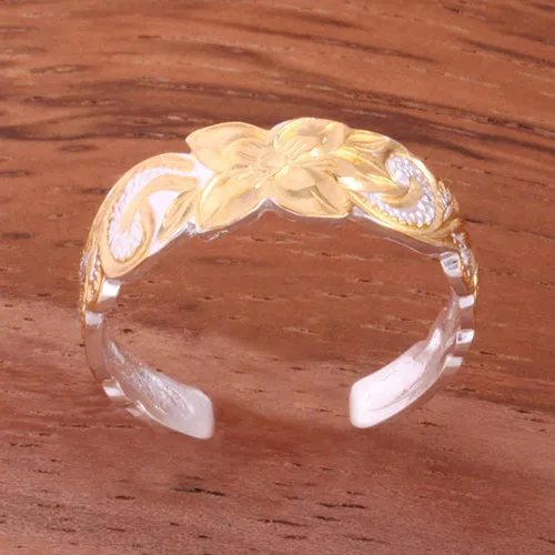 Nakoa 6mm Hawaiian Scroll Cut Out Edge Toe Ring Rings Nakoa 6mm Hawaiian Scroll Cut Out Edge Toe Ring Rings