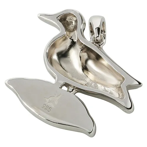 Nakoa Necklaces Sterling Silver Abalone Mallard Pendant Chain Sold Separately Nakoa Necklaces Sterling Silver Abalone Mallard Pendant Chain Sold Separately