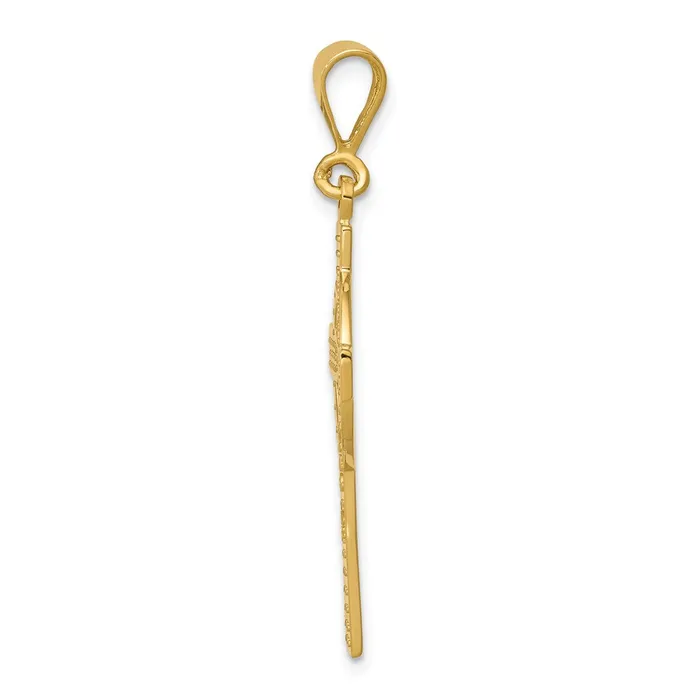 Necklaces 14k Yellow Gold 11 mm Celtic Cross Pendant 182 grams Qgold Necklaces 14k Yellow Gold 11 mm Celtic Cross Pendant 182 grams Qgold