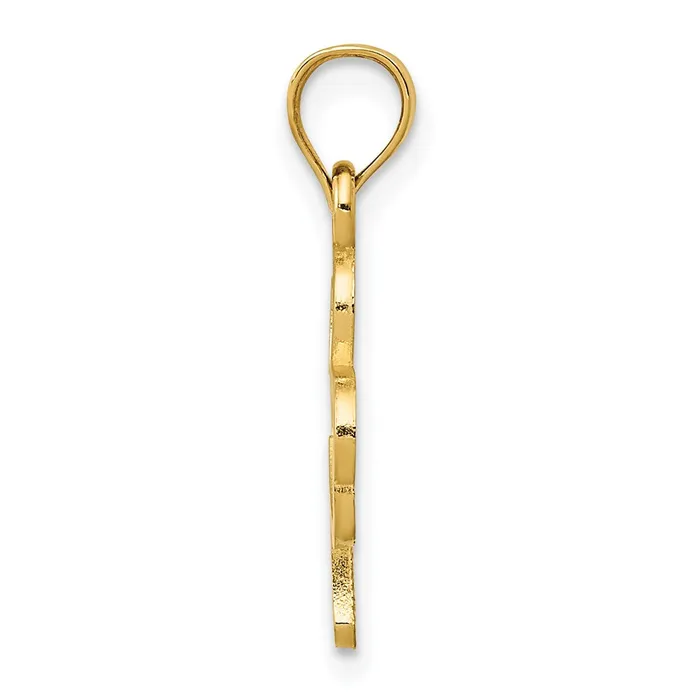 Necklaces 14k Yellow Gold 12 mm 3 Leaf Clover Pendant 083 grams Qgold Necklaces 14k Yellow Gold 12 mm 3 Leaf Clover Pendant 083 grams Qgold