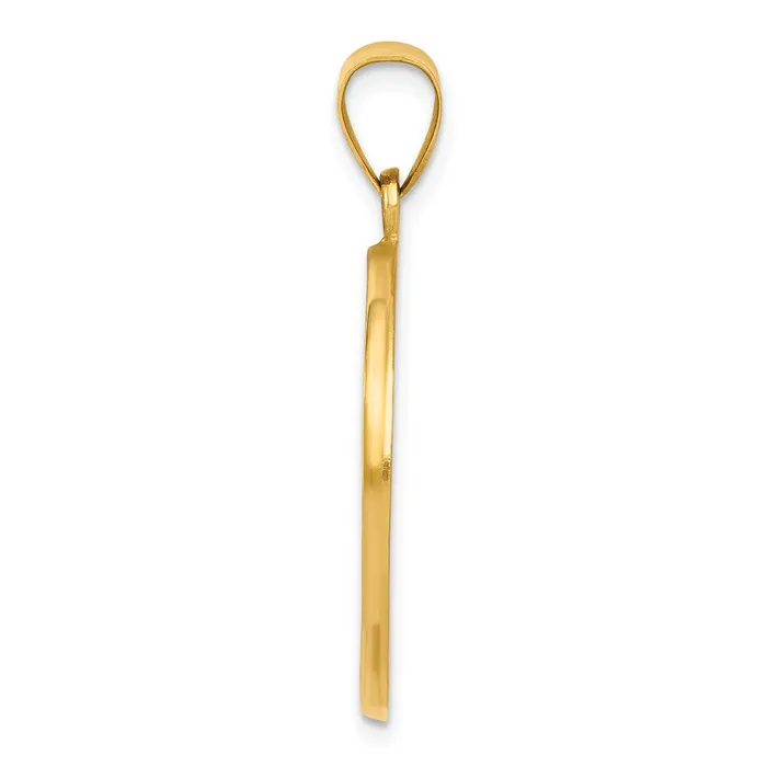 Necklaces 14k Yellow Gold 2275 mm Saint Christopher Medal Hollow Pendant 182 grams Qgold Necklaces 14k Yellow Gold 2275 mm Saint Christopher Medal Hollow Pendant 182 grams Qgold