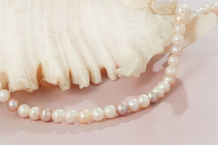 Necklaces AME Jewellery Multicolor Freshwater Pearl Strand Necklace with Sterling Silver Clasp