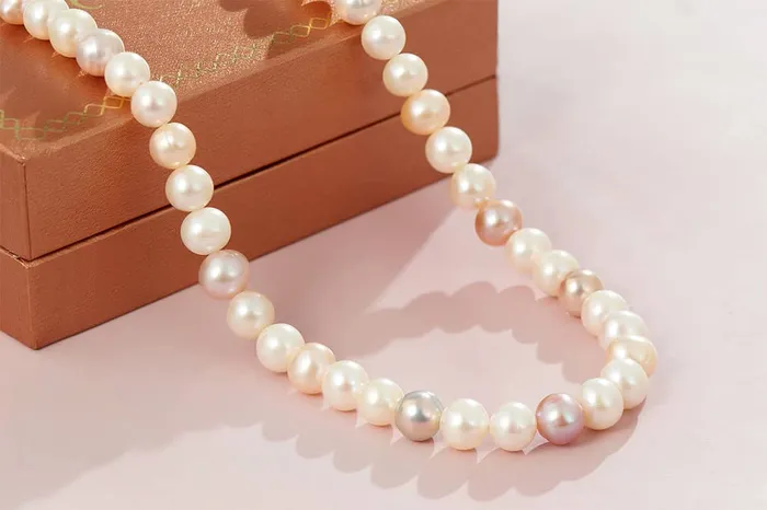 Necklaces AME Jewellery Multicolor Freshwater Pearl Strand Necklace with Sterling Silver Clasp