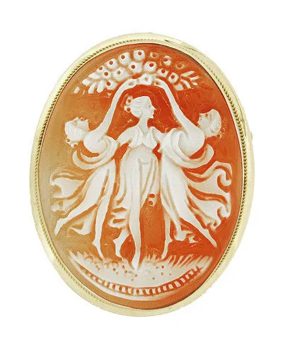 Necklaces Antique Jewelry Mall Three Graces Carnelian Hand Carved Shell Cameo Pin and Pendant in 14 Karat Gold Necklaces Antique Jewelry Mall Three Graces Carnelian Hand Carved Shell Cameo Pin and Pendant in 14 Karat Gold