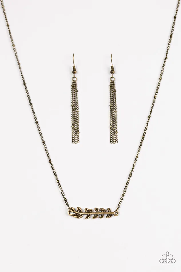 Necklaces Beautifully Branching Paparazzi Brass Leaf Short Necklace Paparazzi Accessories Necklaces Beautifully Branching Paparazzi Brass Leaf Short Necklace Paparazzi Accessories