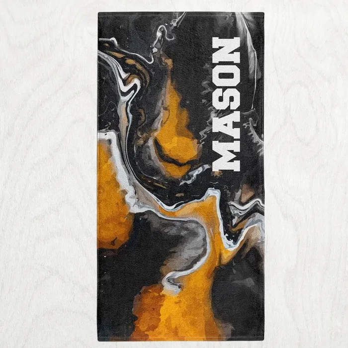 Necklaces Danazyne Custom Personalized Subtle Swirl Towel Black Copper Marbled Ink Style Premium Microfiber Towel 2 sizes Necklaces Danazyne Custom Personalized Subtle Swirl Towel Black Copper Marbled Ink Style Premium Microfiber Towel 2 sizes
