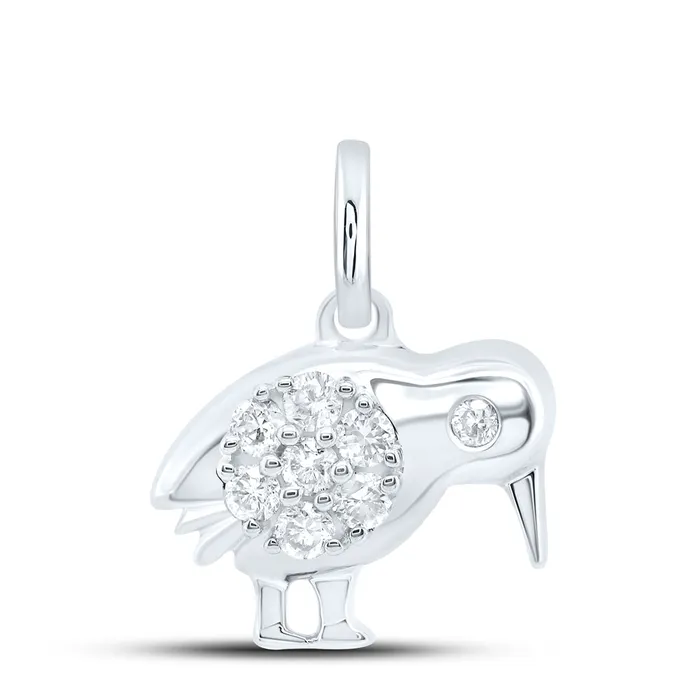 Necklaces GND 10Kt White Gold 110CtwDia Nk Gift Pendant 14 grams