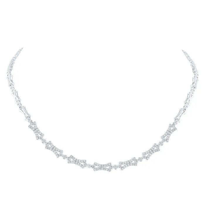 Necklaces GND 14Kt White Gold 1 12CtwDia Ana M Fashion Necklace 1507 grams Necklaces GND 14Kt White Gold 1 12CtwDia Ana M Fashion Necklace 1507 grams