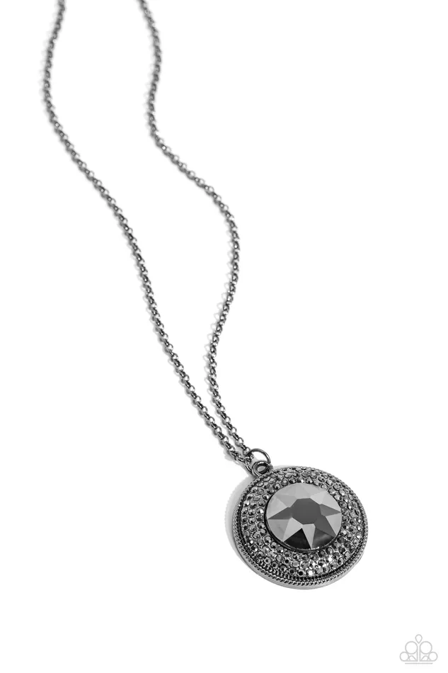 Necklaces Paparazzi Accessories Demanding Director Black Gunmetal Hematite Gem Long Necklace Paparazzi Necklaces Paparazzi Accessories Demanding Director Black Gunmetal Hematite Gem Long Necklace Paparazzi
